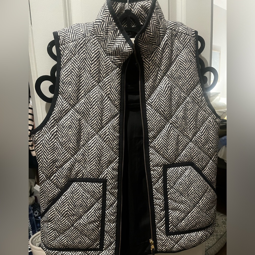 XS J.Crew Herringbone Vest | J.Crew | Vest Jacket | Preppy Vest